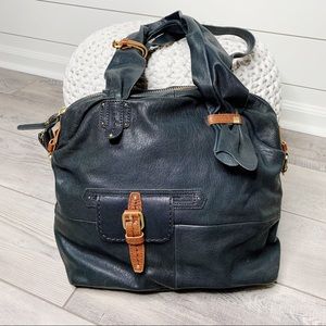 Black Leather Tote Bag